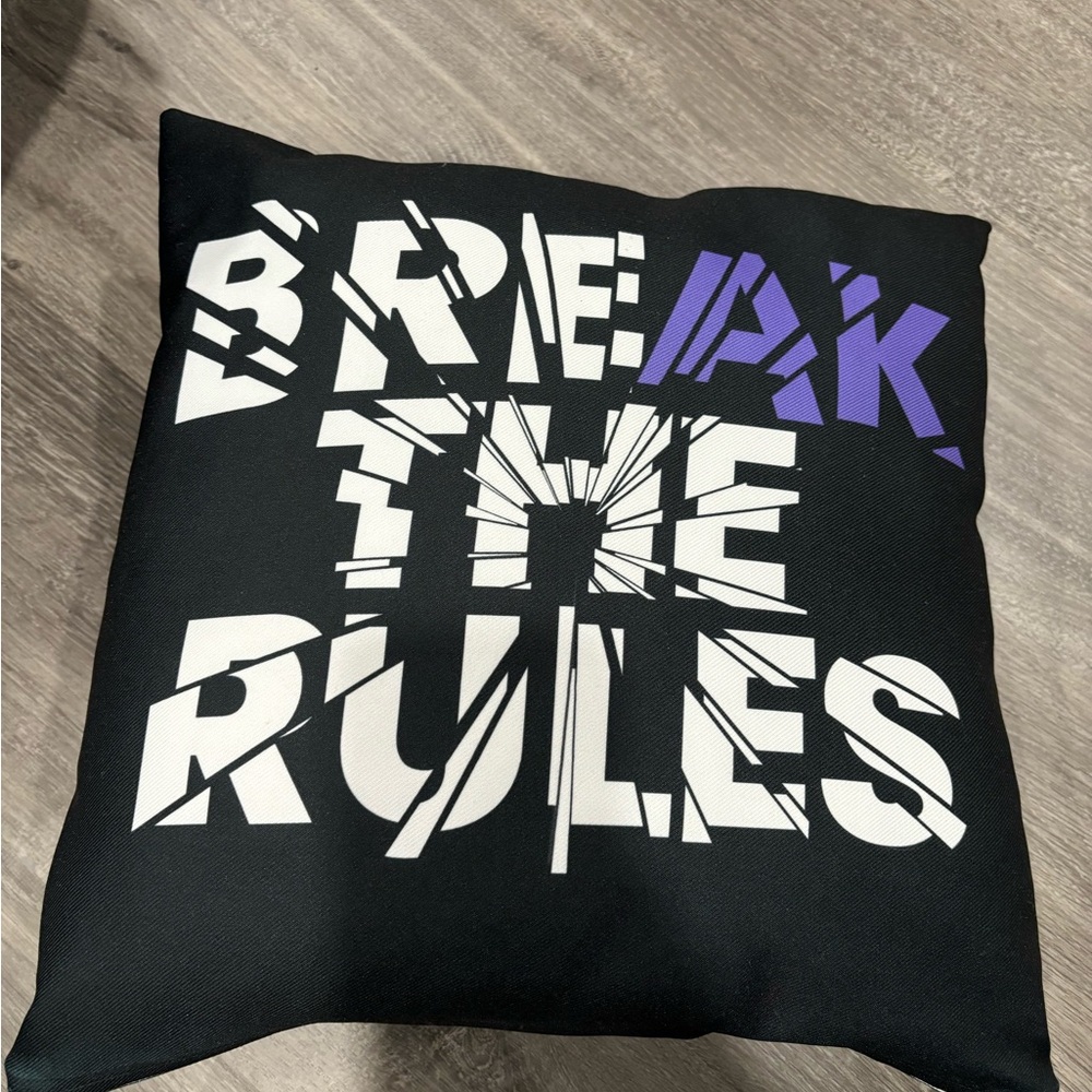 Break the Rules Custom pillow